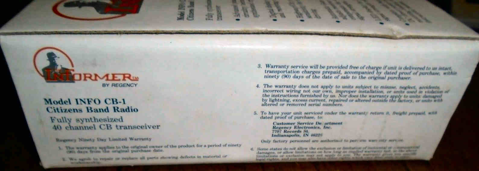 Regency (Informer) INFO CB-1